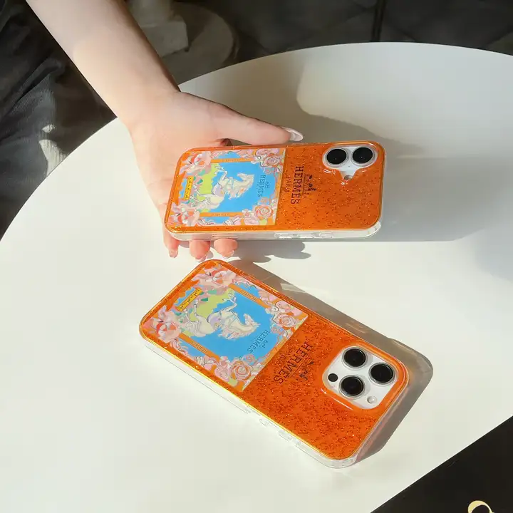 hermes iphone17グリッターケース
