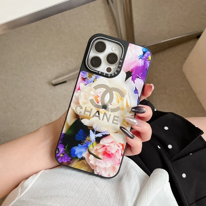 シャネルiphone17proケース 綺麗 花柄