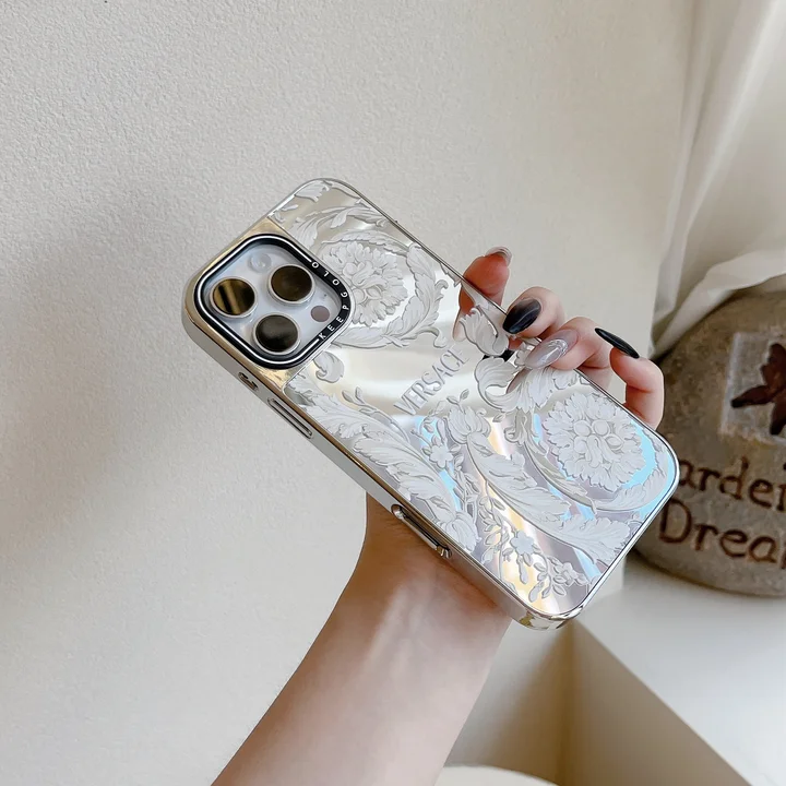 Versace iphone17proケース 電気メッキ