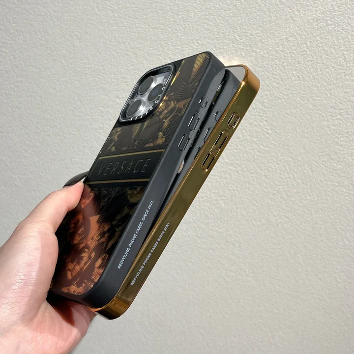 ヴェルサーチiphone17スマホケース メッキ ゴールド