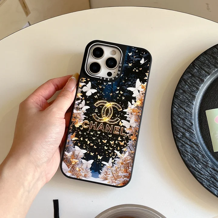 シャネルiphone17カバー 花柄 蝶柄