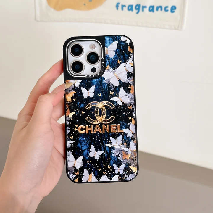 シャネルiphone17カバー 花柄 蝶柄