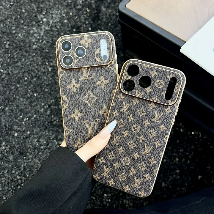 ルイヴィトンiphone17airケース ゴールド 縁
