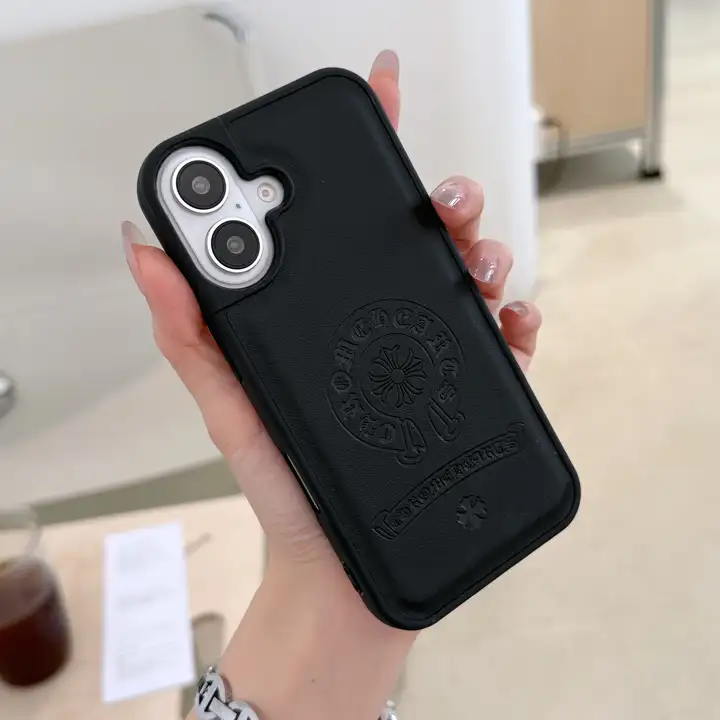 クロムハーツiphone17promaxケース 型押し