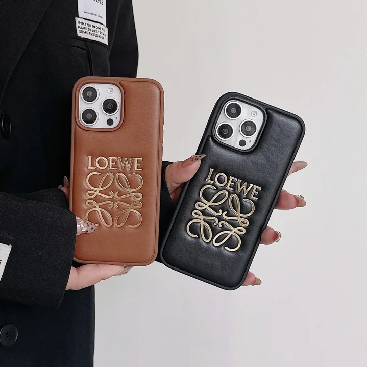 Loewe iphone17proケース  本革 レザー