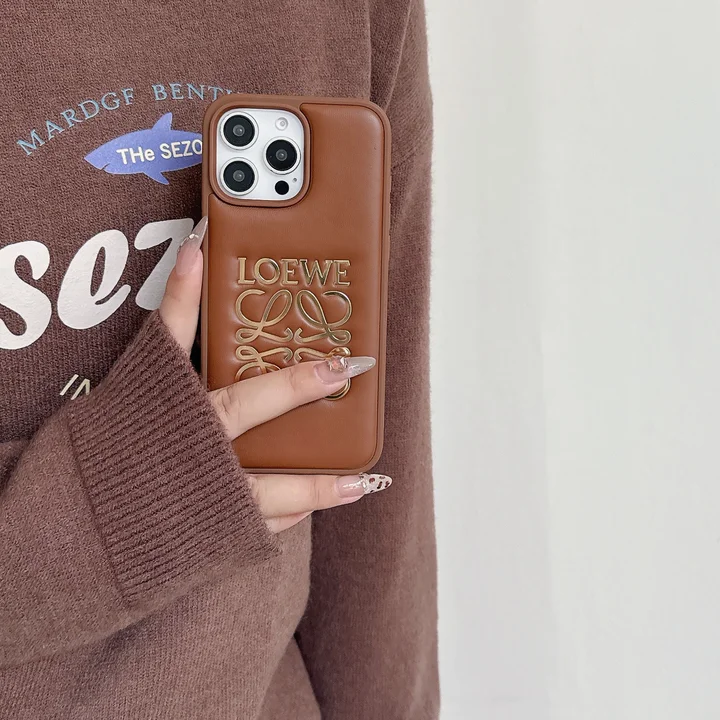 Loewe iphone17proケース  本革 レザー