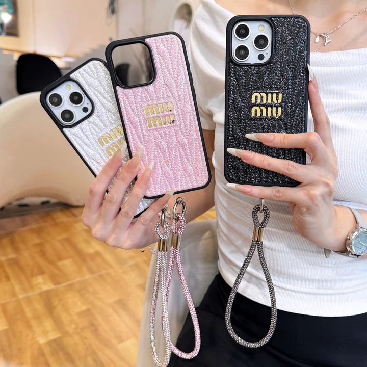 ミュウミュウiphone17ケース グリッター