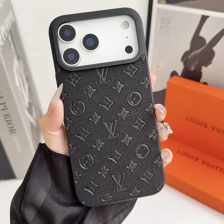 ルイビトンiphone17promaxケース ロゴ型押し