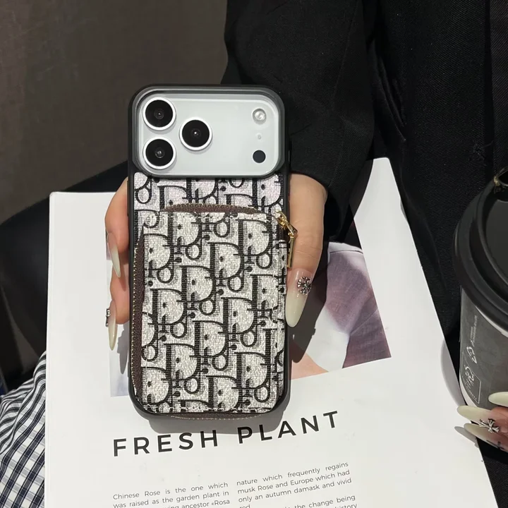 dior galaxy s25ケース ポケット付き