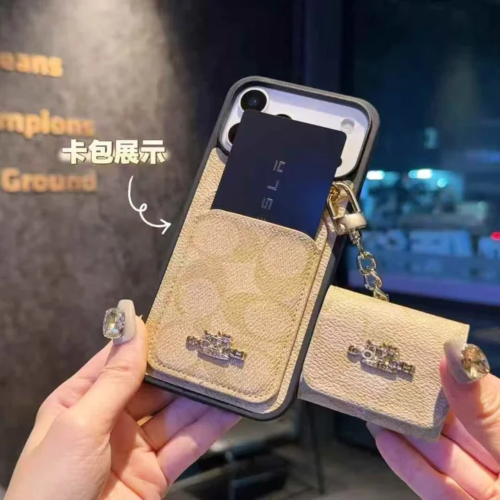 コーチiphone17proamx携帯ケース 定番 レザー