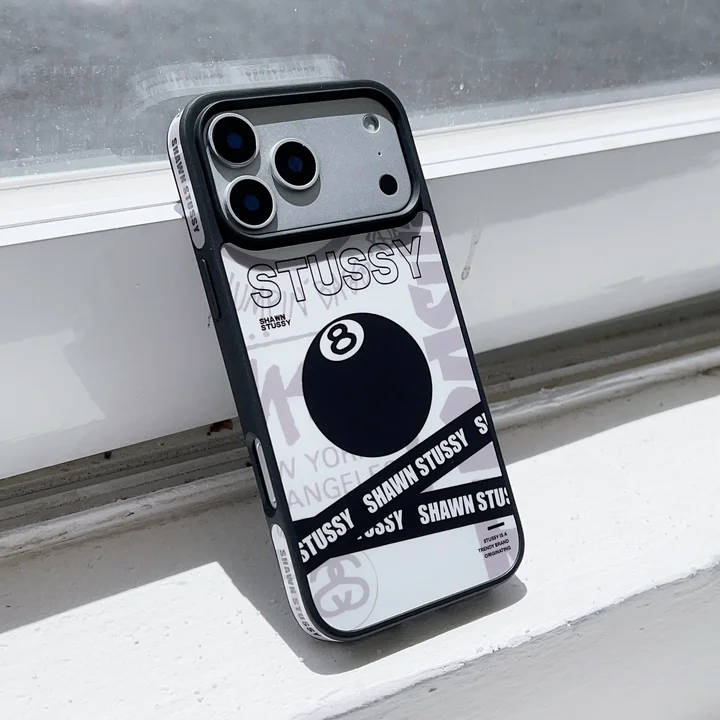ステューシーiphone17携帯ケース 黒8