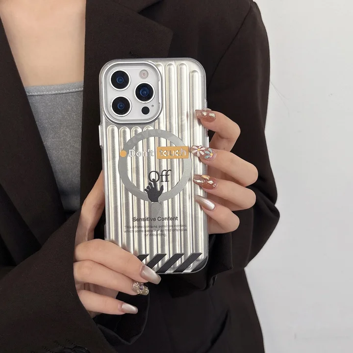 オフホワイト パロディ風 iphone17ケース