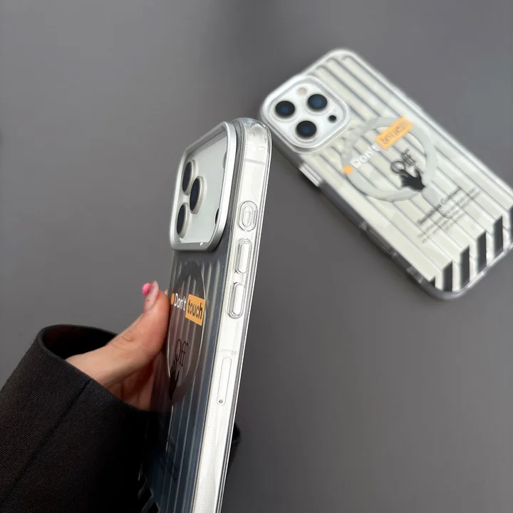 off white iphone17proケース メッキ