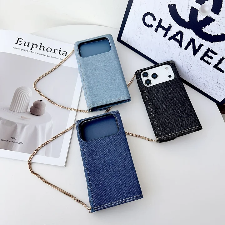 シャネルiphone17手帳ケース デニム柄