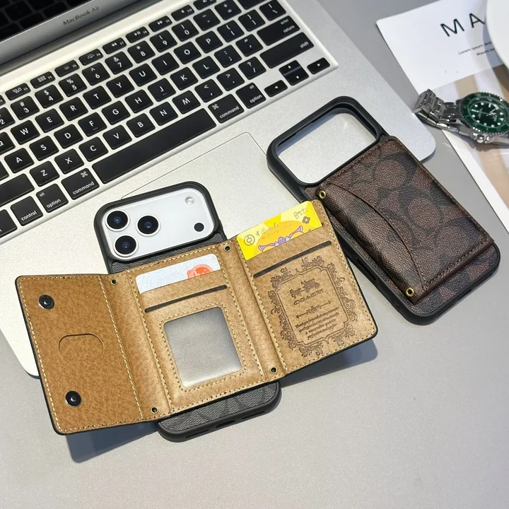 Coach iphone17proケース 背面 手帳型