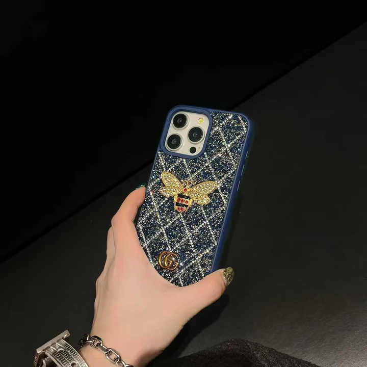 グッチiphone17ケース  ラインストーン付き