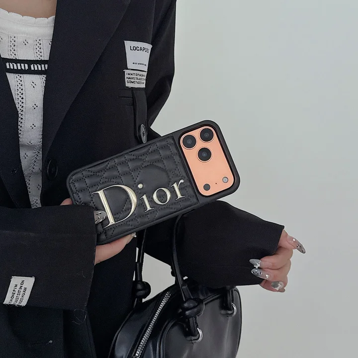 dior iphone17proケース ゴールドロゴ