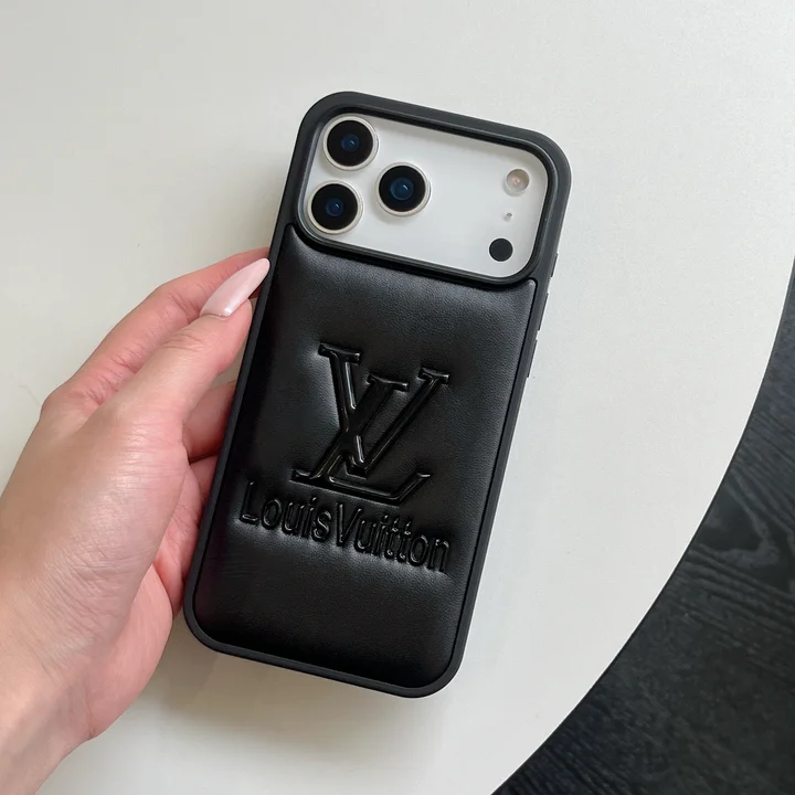 ルイヴィトンiphone17ケース 黒 白 ペア