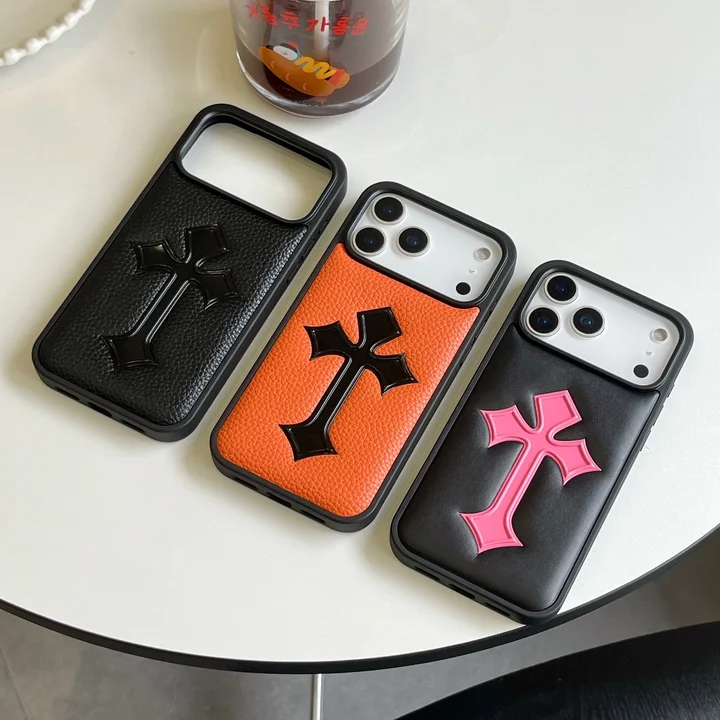 クロームハーツiPhone17proケース シュリンクレザー