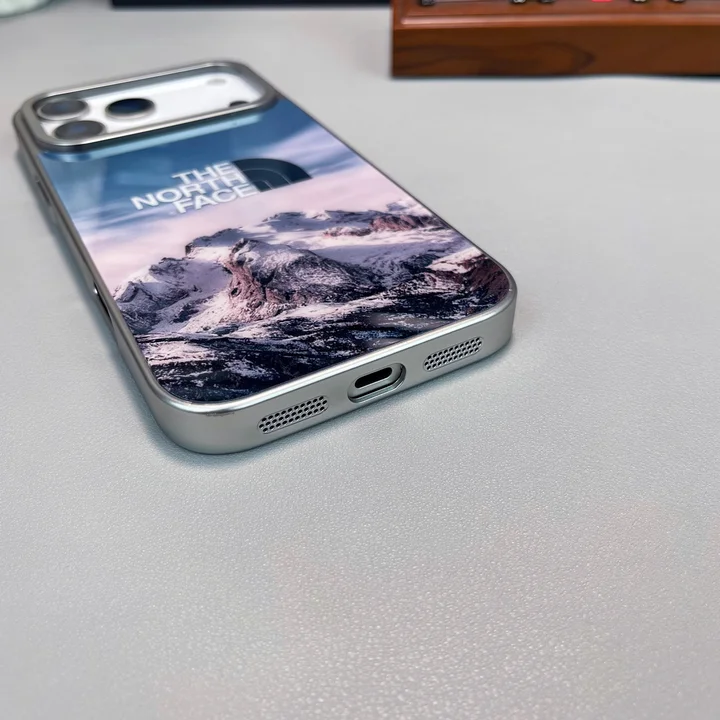 ノースフェイスiphone17proケース メッキ