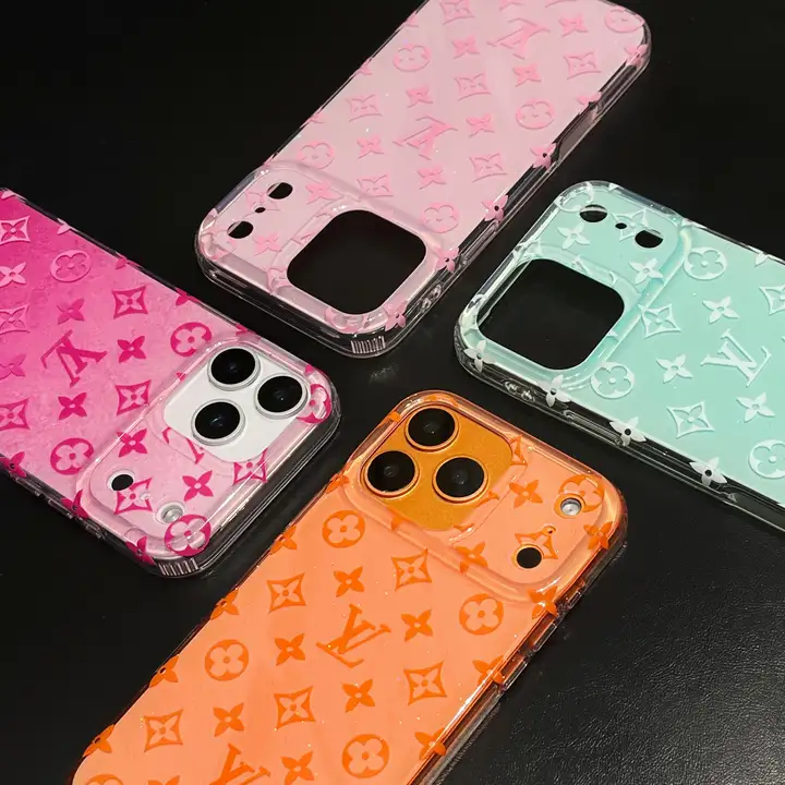 ヴィトン風iphone17ケース カラフル