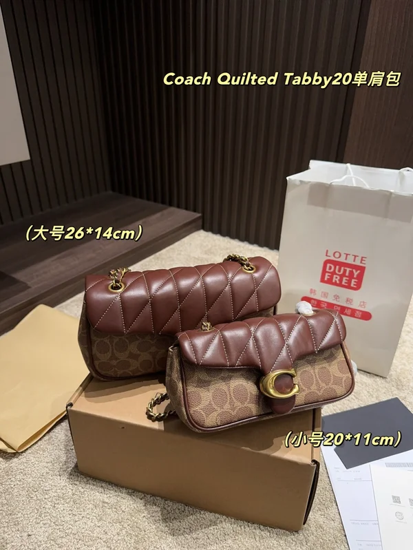 COACH Quilted Tabby 20