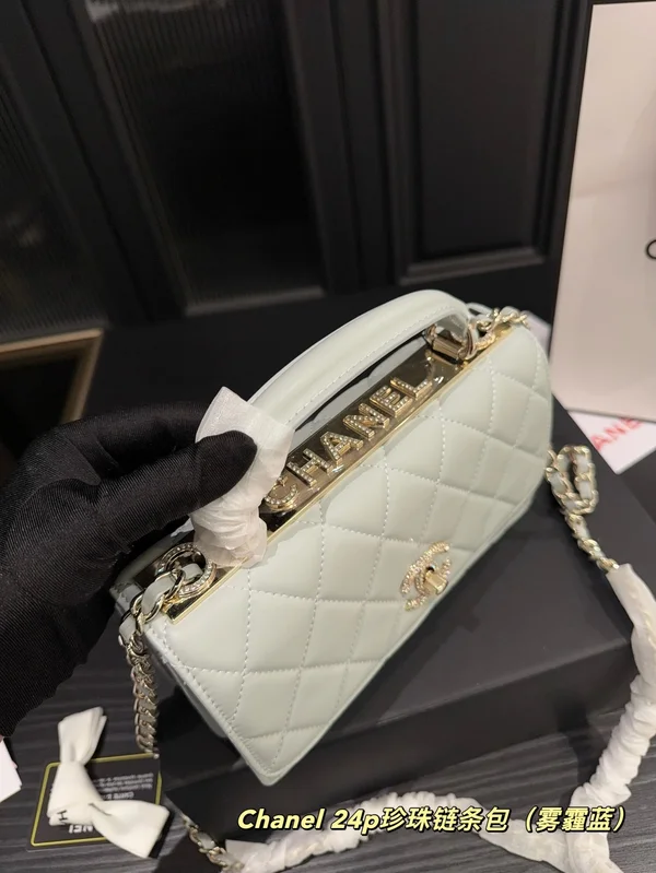 CHANEL CC_ハンドル チェーンバッグ