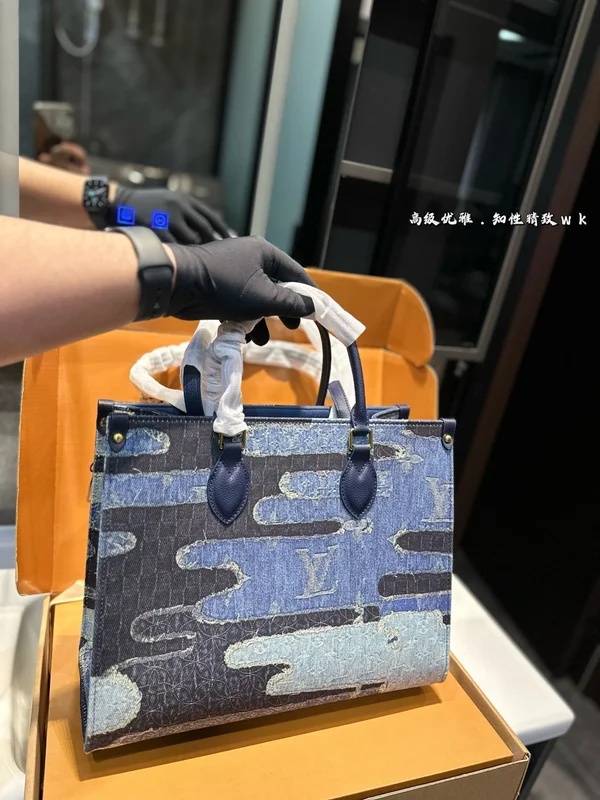 ルイヴィトン ショルダーバッグ デニムパッチ