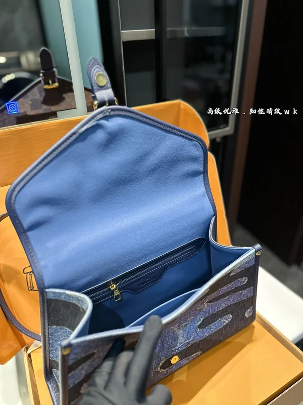 ルイヴィトン ショルダーバッグ ダミエ・デニム