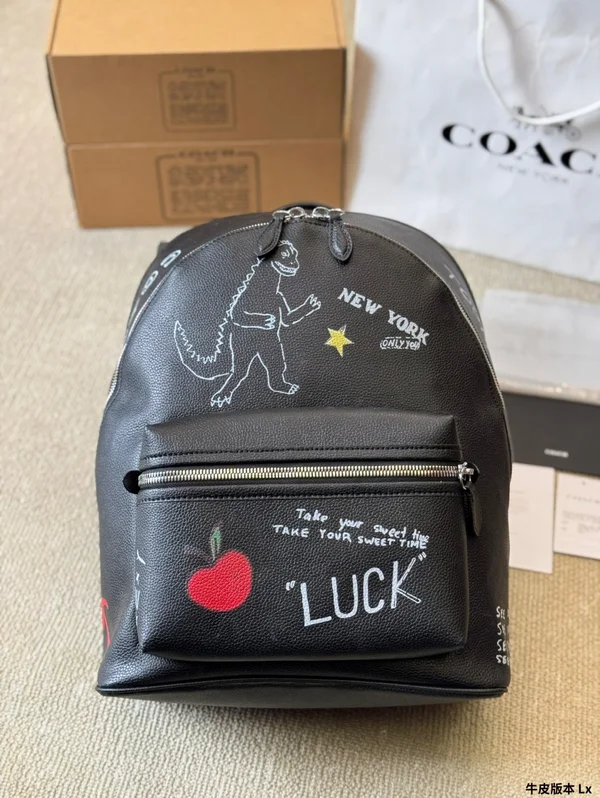 コーチ リュック スケッチプリント