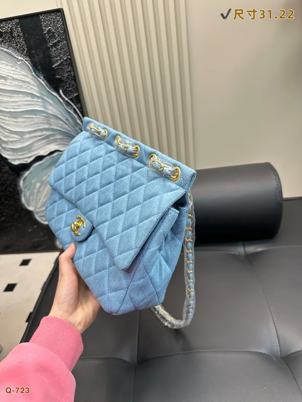 シャネル デニム ショルダーバッグ