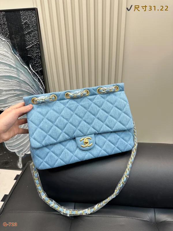 シャネル デニム ショルダーバッグ
