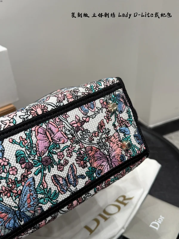 DIORトートバッグ  ジャカード 刺繍