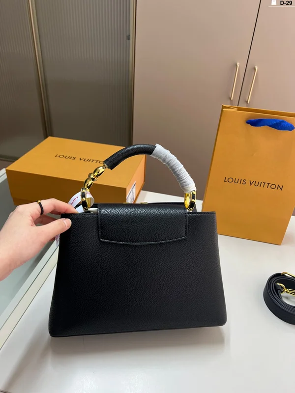 ヴィトン トリヨン レザー ハンドバッグ