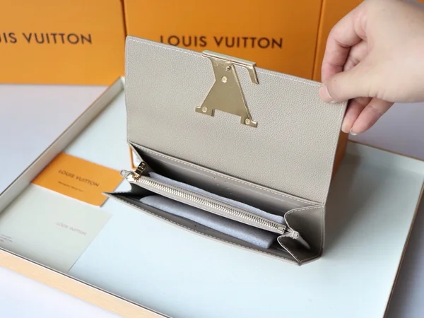 ヴィトン ロングウォレット ベージュ