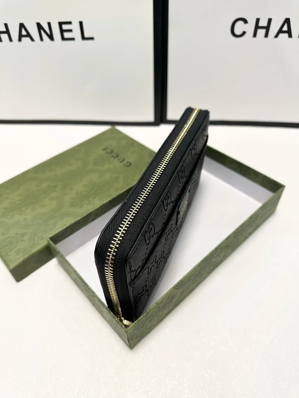 GUCCI ファスナー長財布 ブラック