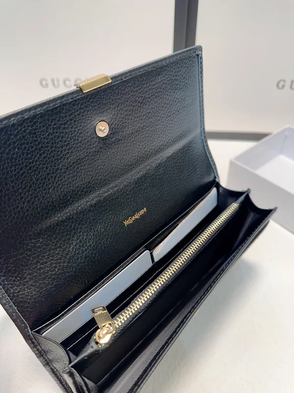 イヴサンローラン 長財布 クロコ柄 レザー