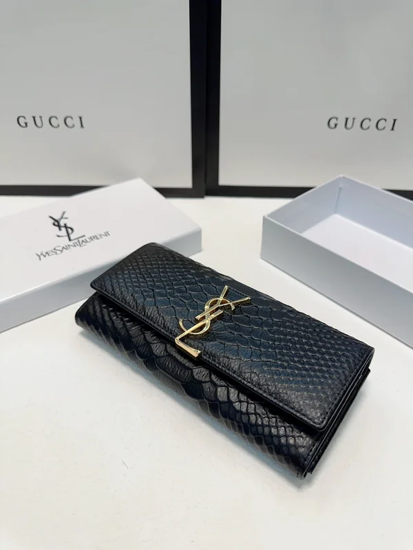 サンローラン 長財布 黒 ブラック