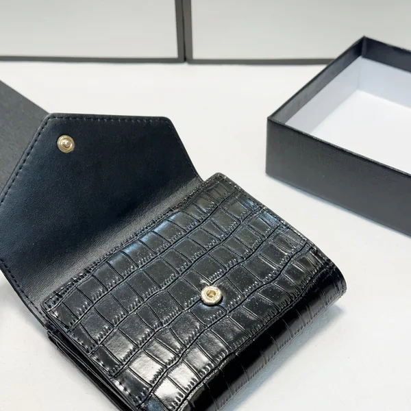 クロコ柄ミニ財布 YSL