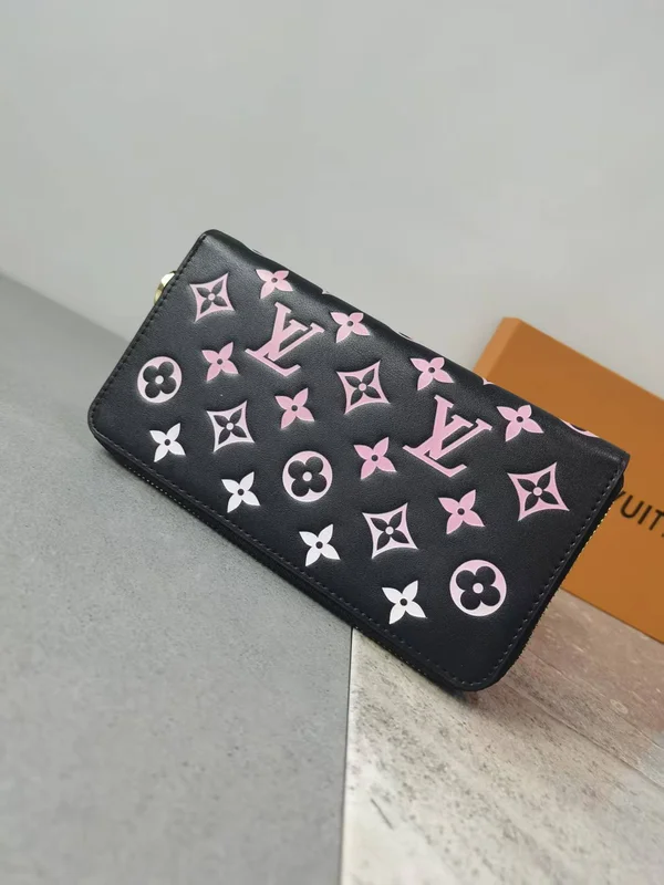 LOUIS VUITTON 長財布 ブラック ピンク