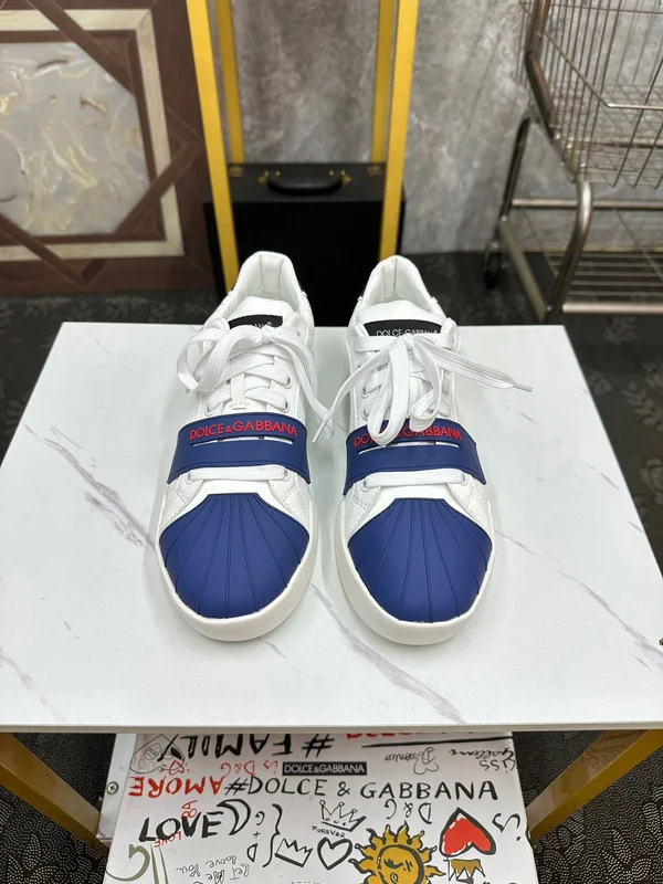 DOLCE&GABBANA スニーカー ホワイト ブルー