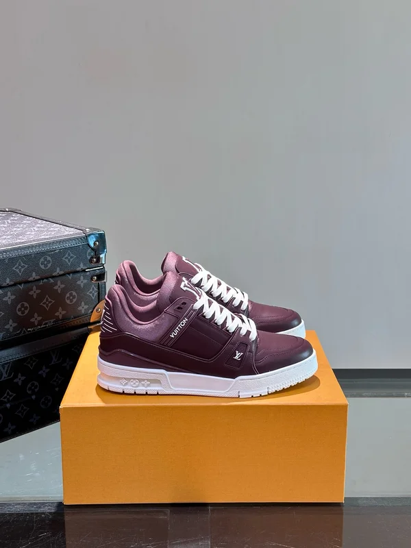 ルイヴィトン スニーカー ボルドー
