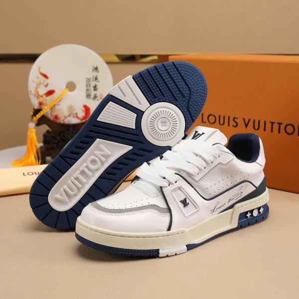 ルイヴィトン 運動靴 カーフレザー
