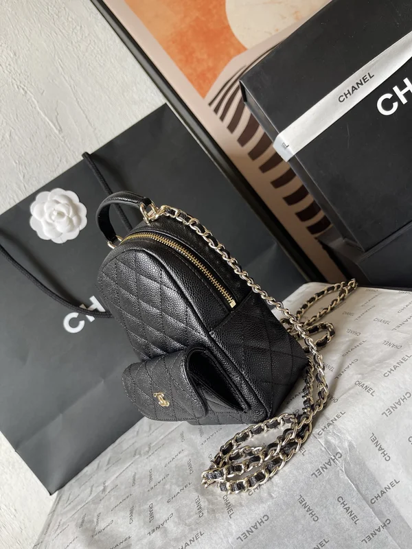 chanelグレインドカーフスキン バックパック