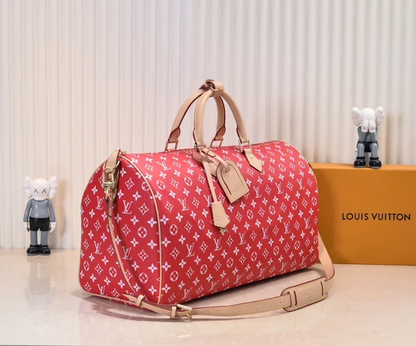 ルイヴィトン ボストンバッグ レッド