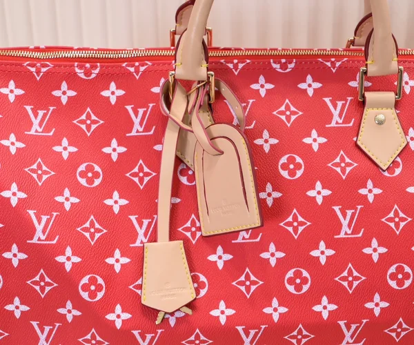 ルイヴィトン ボストンバッグ レッド