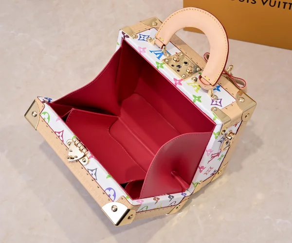 ルイヴィトン 村上隆 トランク ハンドバッグ