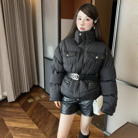 シャネル ダウンジャケット 黒