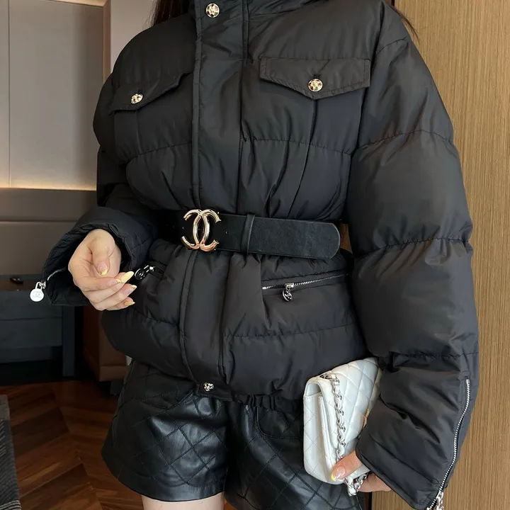 シャネル ショート丈 アウター ウエストベルト