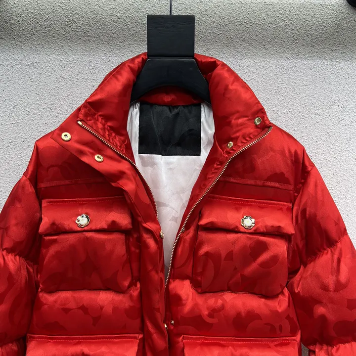 シャネル ジャケット 赤